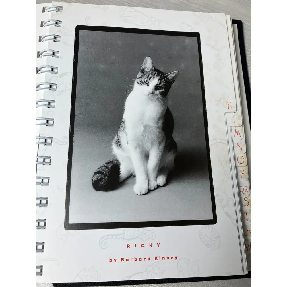 vintage Address Book for Cat People